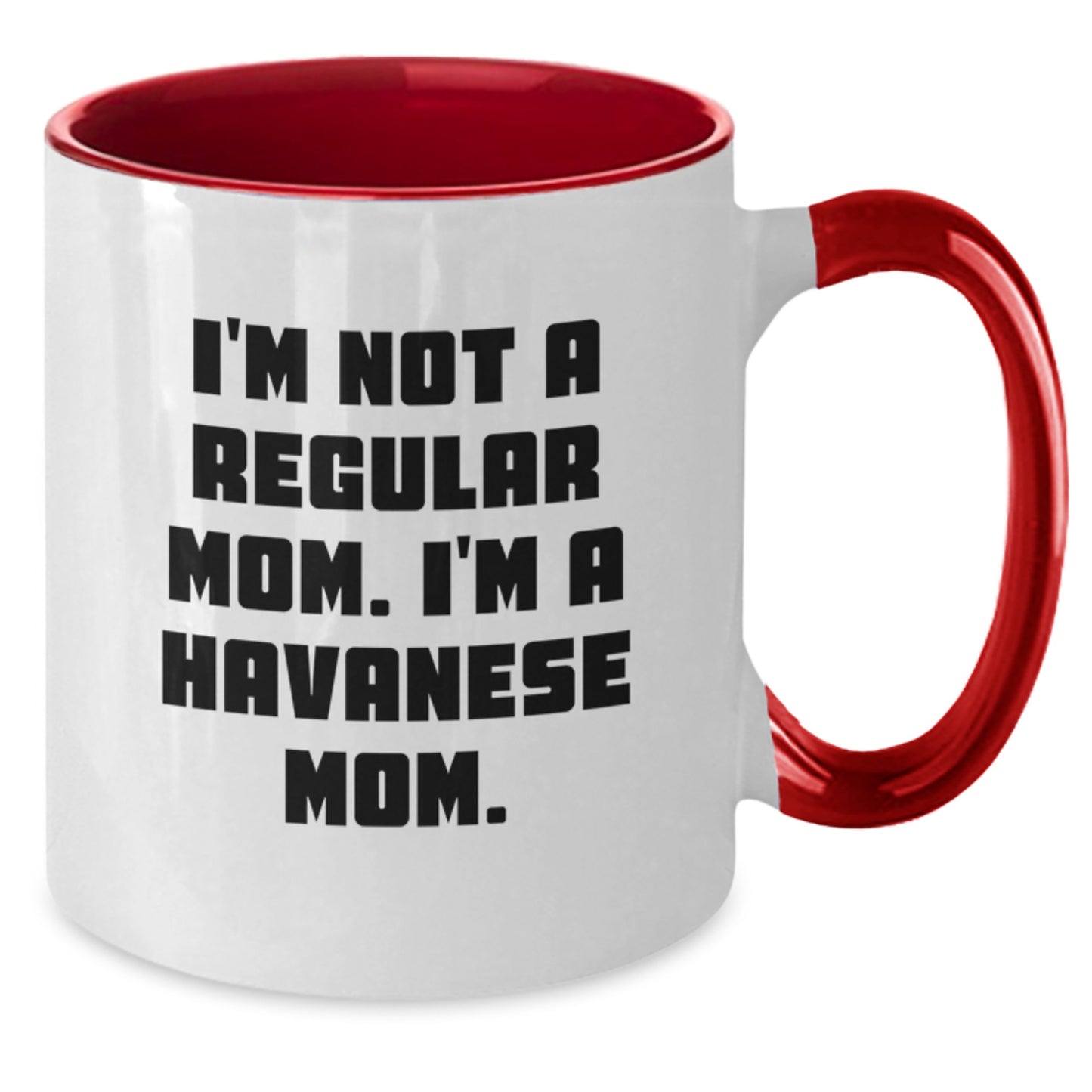 Funny Havanese Dog Gifts for Friends and Family - Unique Christmas Unique Two Tone Coffee Mugs for Havanese Mom - Additional
