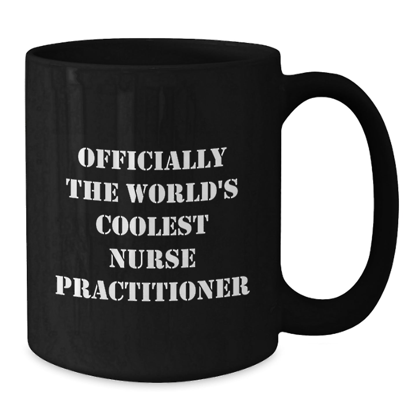 Officially The World's Coolest Nurse Practitioner, Funny Christmas Unique Gifts from Men to Women, Black Coffee Mug for Nurse Practitioner, Unique Nurse Practitioner Nurse - Additional