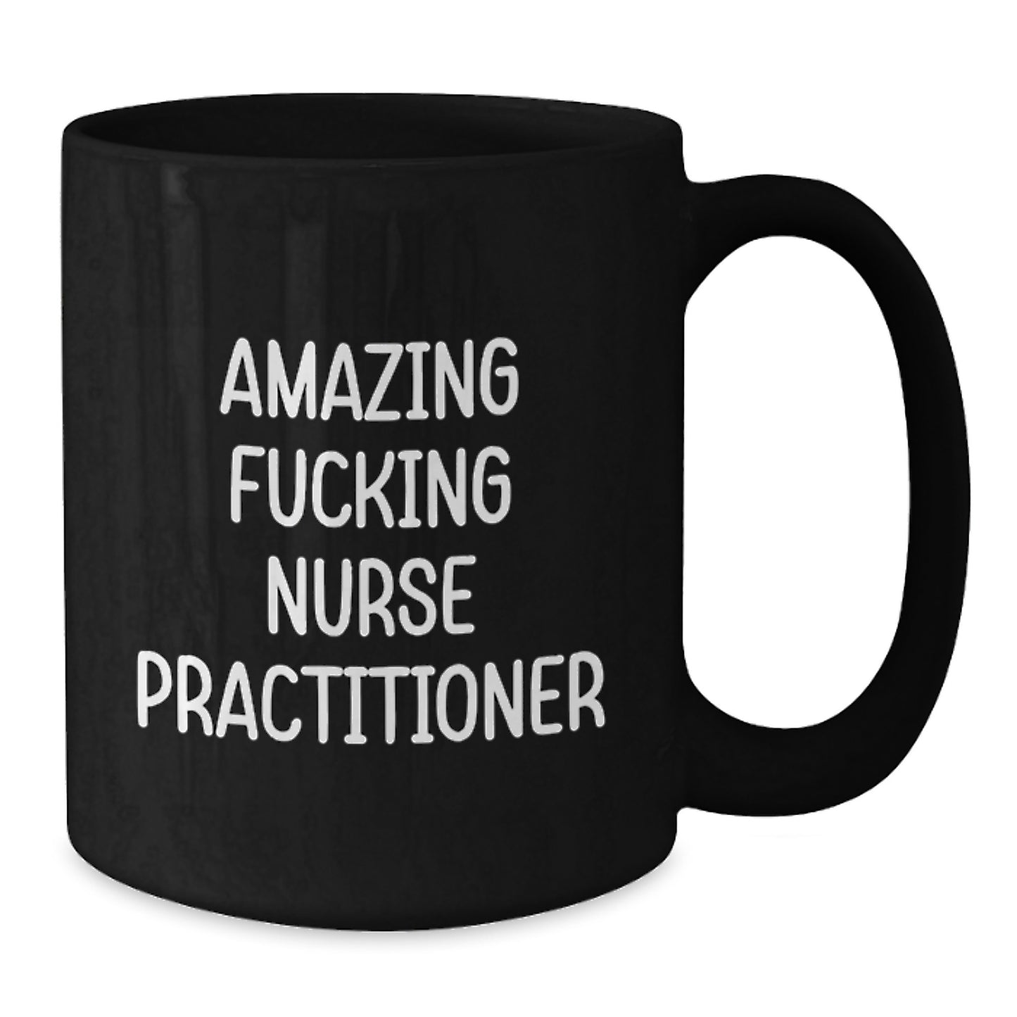 Funny Nurse Practitioner Gifts for Women, Black Coffee Mugs from Friends, Inspirational Quote, Amazing F--king Nurse Practitioner Christmas Unique Gifts - Additional