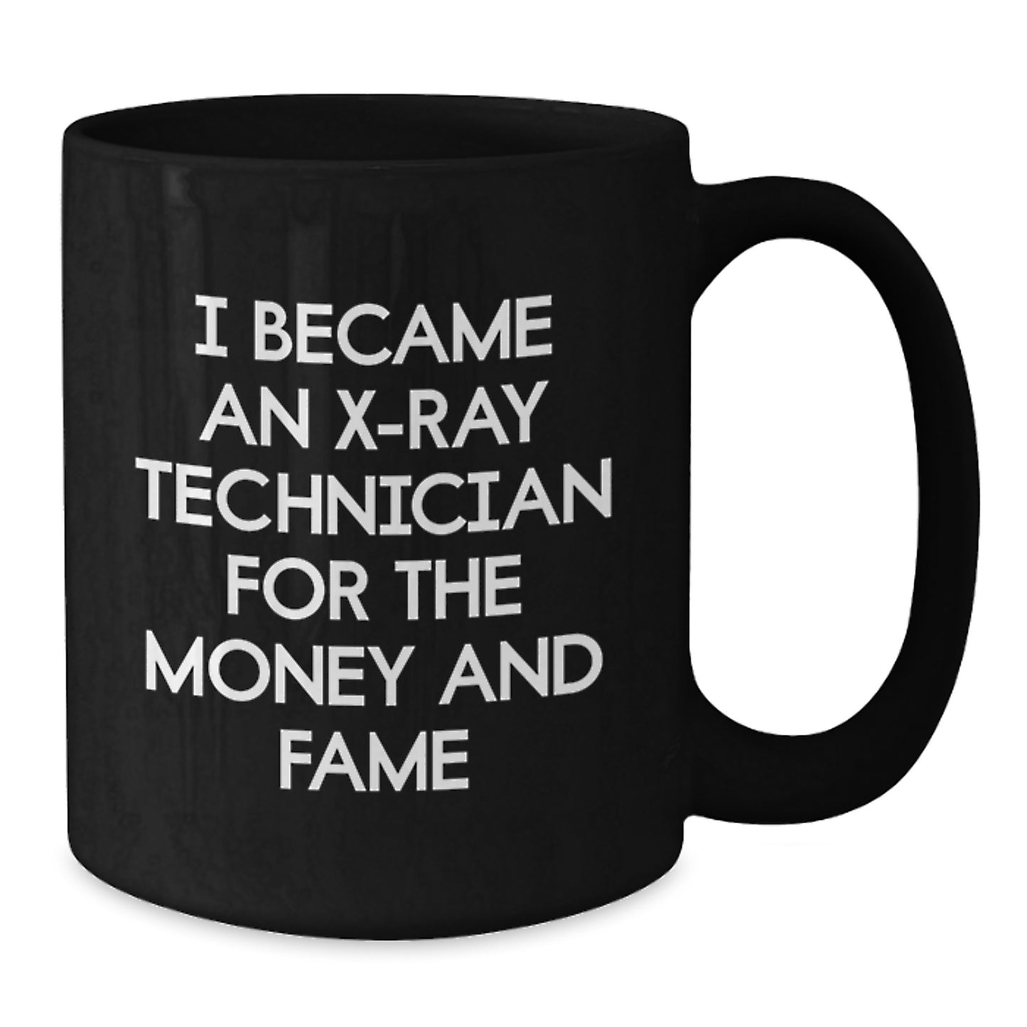 X-Ray Technician Humor Gifts for Men, Funny Black Coffee Mug from Friends, Unique Birthday Unique Gifts for X-Ray Technician Lovers - Additional