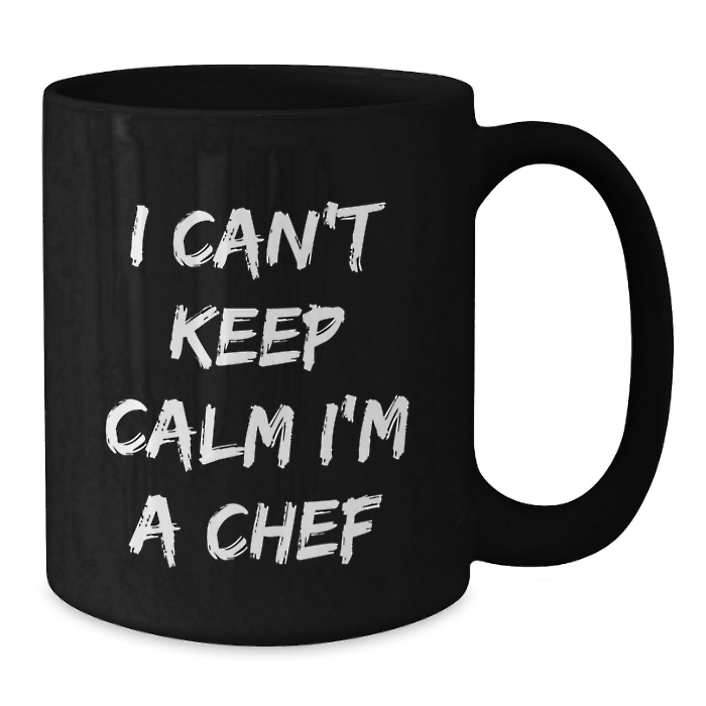 Funny Chef Gifts from Men to Friends Christmas Unique Presents for Chef Black Coffee Mug 'I Can't Keep Calm I'm A Chef' - Additional
