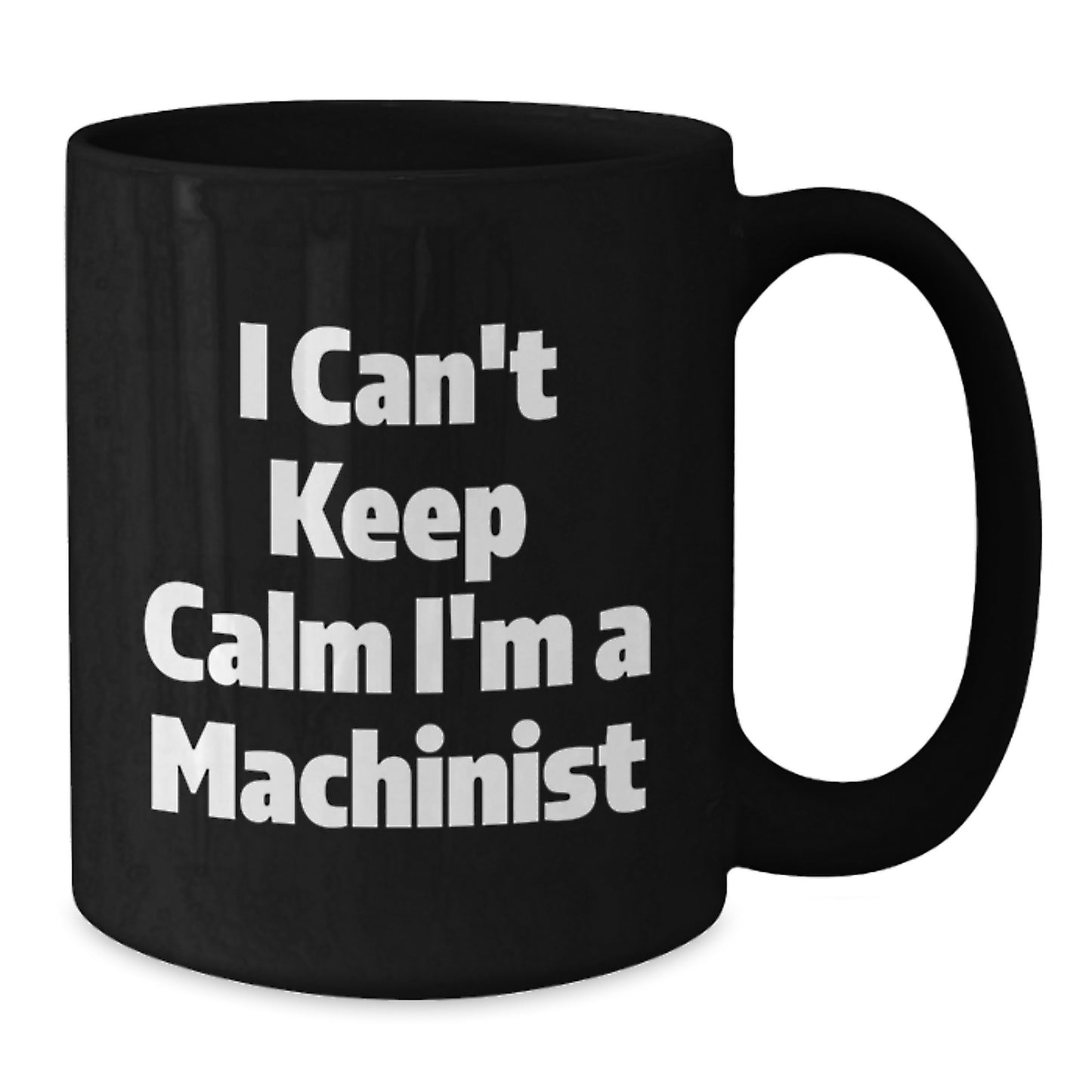 Funny Machinist Gifts for Men, Black Coffee Mug, Christmas Unique Presents from Friends or Family - Additional