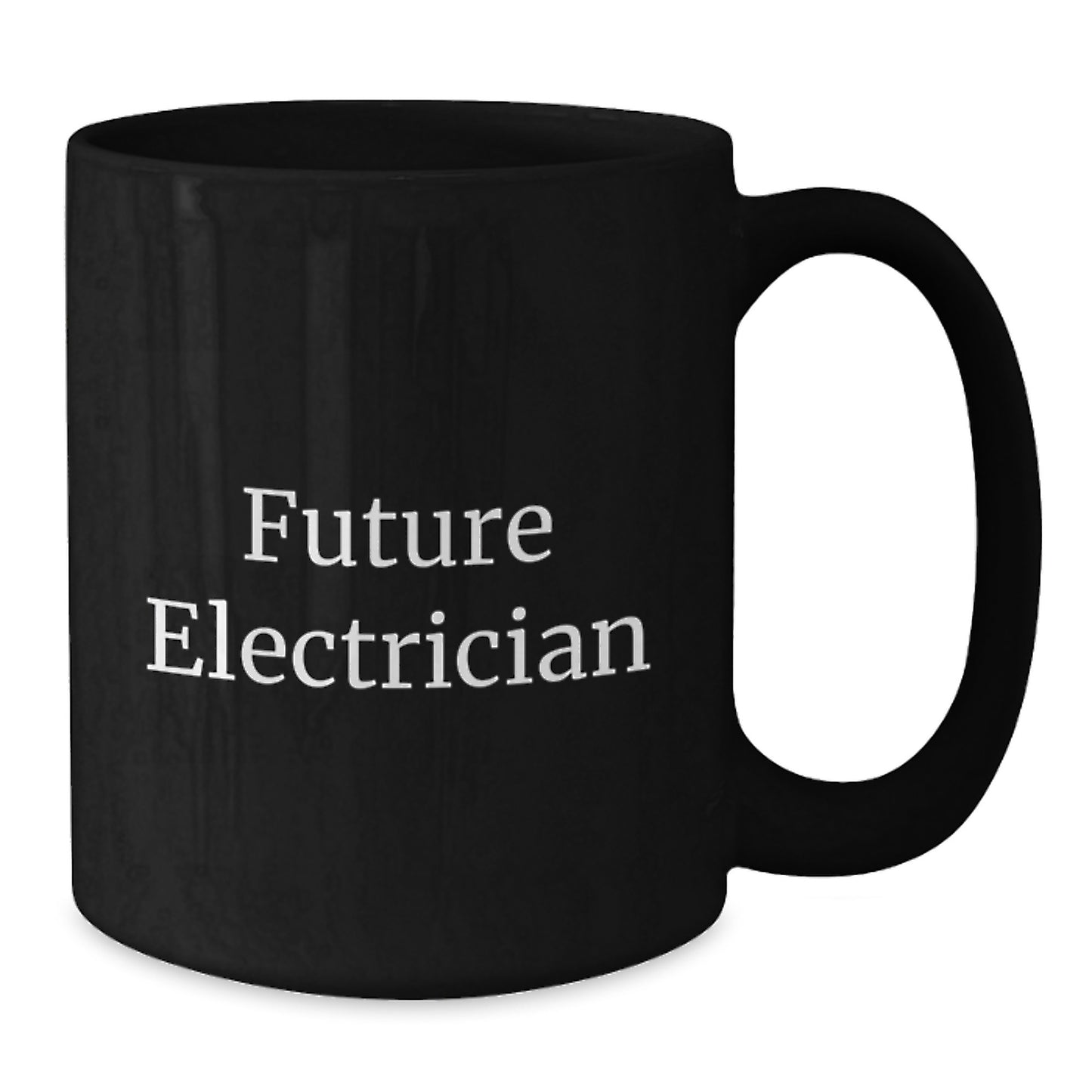Funny Electrician Gifts for Men - Future Electrician Black Coffee Mug, Christmas Unique Gifts from Friends or Family - Additional