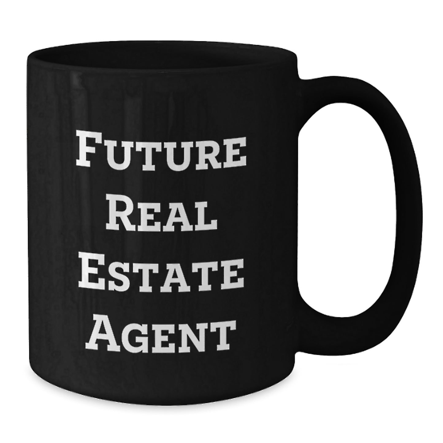Funny Real Estate Agent Gifts from Friends - Black Coffee Mugs for Men or Women with Inspirational Quote - Christmas Unique Gifts for Coworkers or Family - Additional