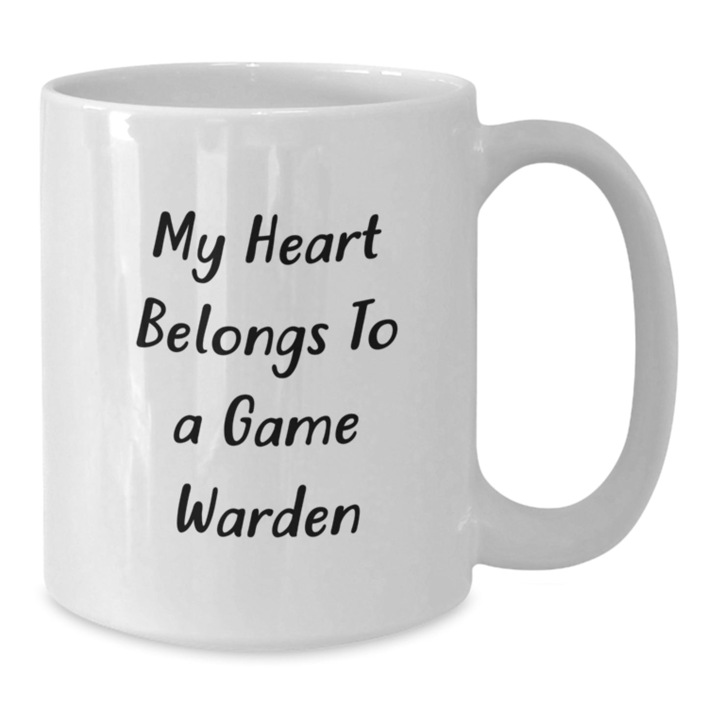 Funny Game Warden Gifts from Friends - My Heart Belongs To A Game Warden Inspiration Graduation Unique Gifts for Game Wardens - Additional