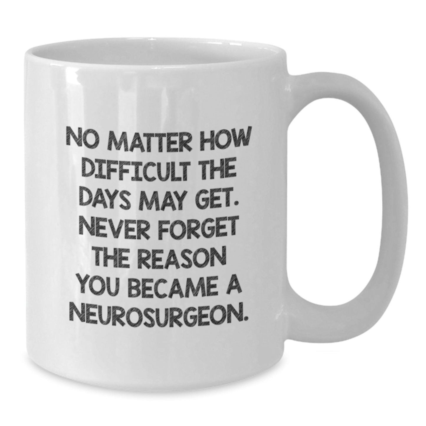 Funny Inspirational Gifts from Family to Neurosurgeon Men with Christmas Unique Mugs - Never Forget the Reason You Became a Neurosurgeon - Additional