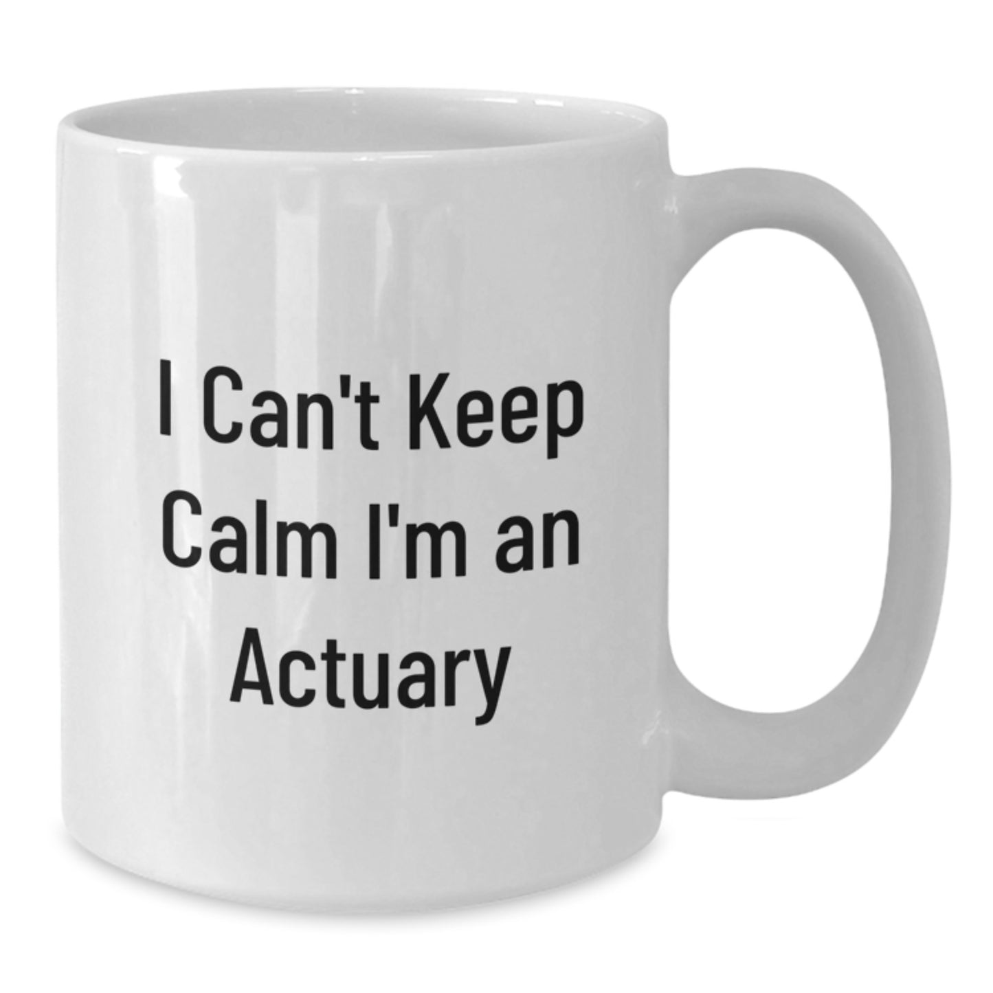 Funny Actuary Gifts for Coworkers, 'I Can't Keep Calm I'm An Actuary' White Coffee Mug, Unique Christmas Memorable Presents - Additional