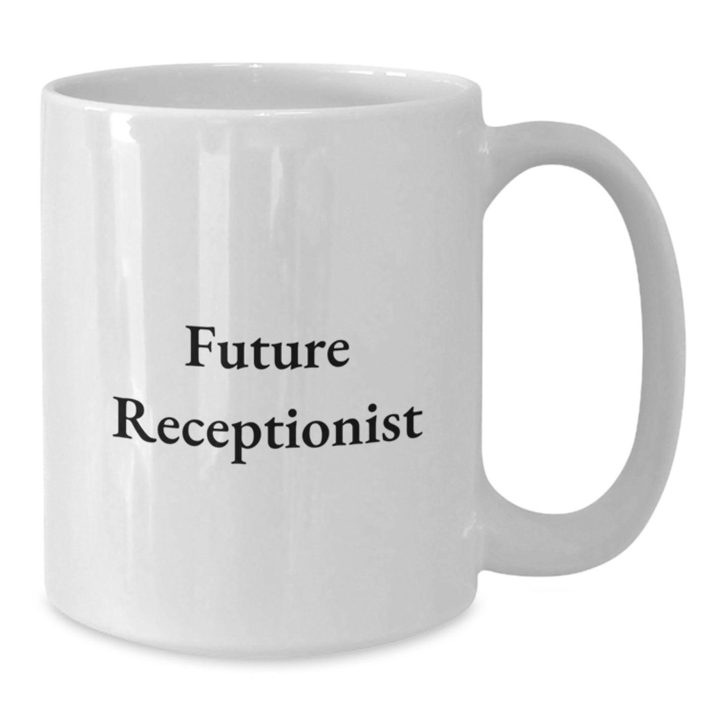Funny Future Receptionist Gifts, White Coffee Mug for Christmas, Perfect for Coworkers and Friends - Additional