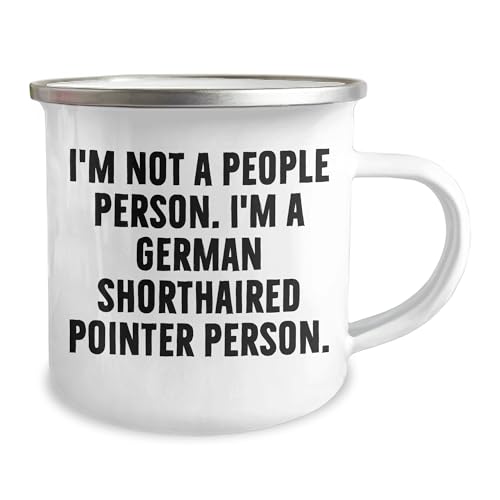 Spring Pet Products Funny German Shorthaired Pointer Dog Lover Gifts: I'm Not A People Person I'm A German Shorthaired Pointer Person Camping Mug for Christmas - Mallard Moon Gift Shop