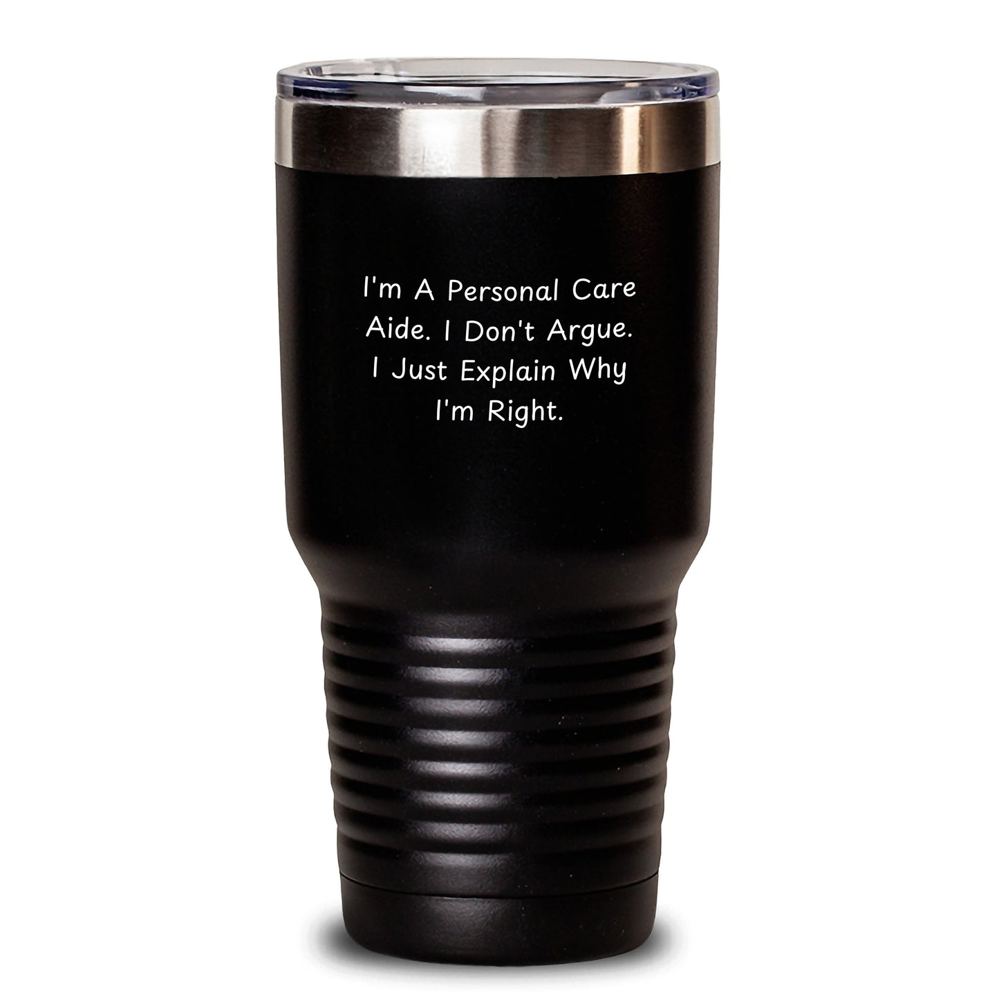 Funny Personal Care Aide Gifts from Friends for Men and Women Christmas Unique Tumblers - Main