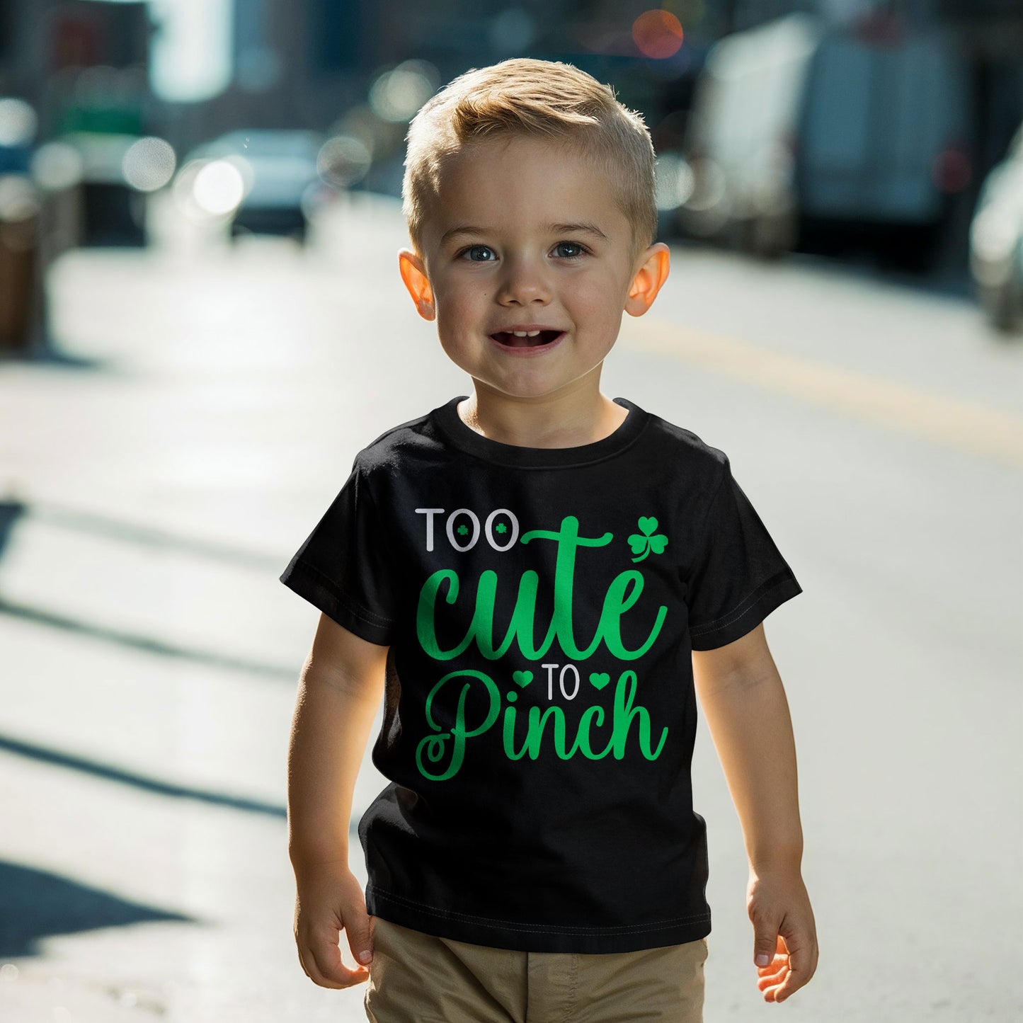 Too Cute to Pinch Toddler T-Shirt – St. Patrick's Day Outfit for Boys & Girls – Funny Irish Holiday Shirt – Soft Cotton Tee - Mallard Moon Gift Shop