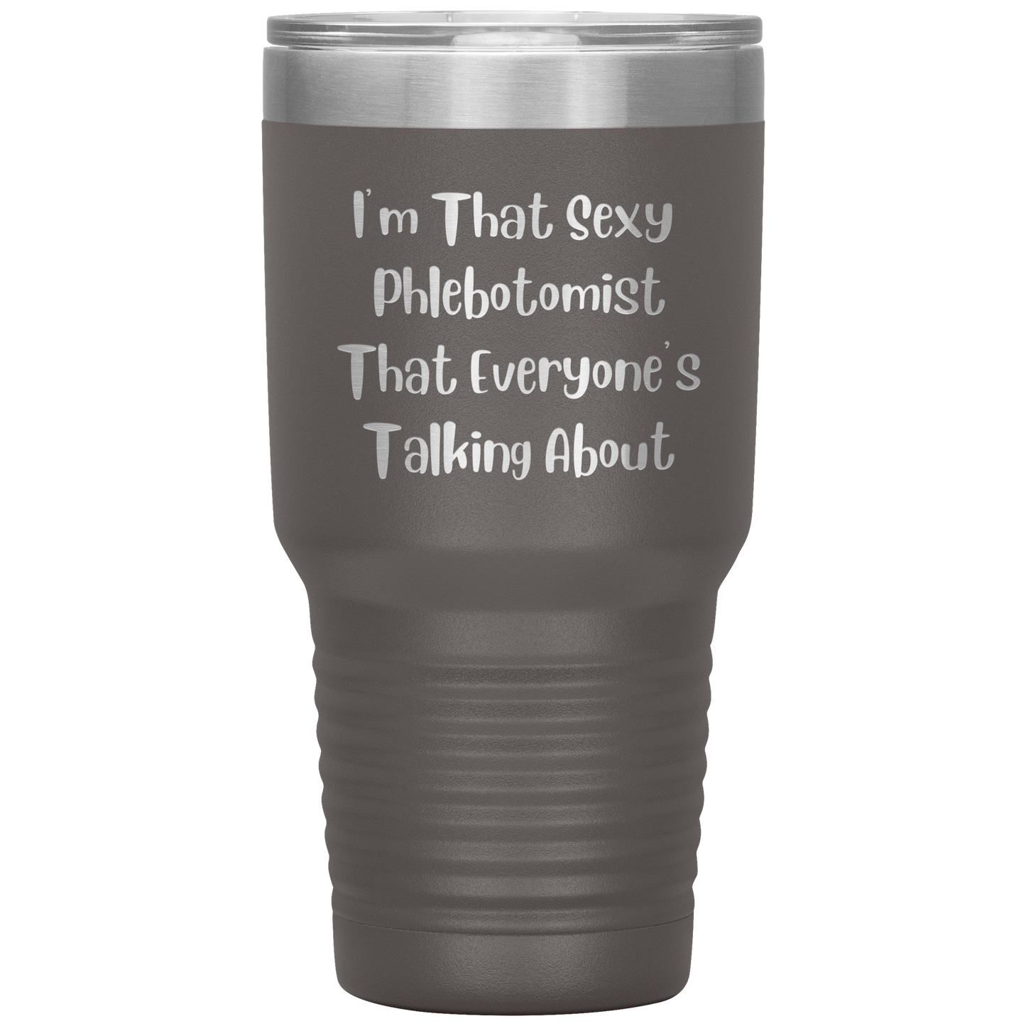 Tattooed Phlebotomist – Stainless Steel Polar Tumbler 30 oz for Inked Lab Techs & Healthcare Pros - Mallard Moon Gift Shop