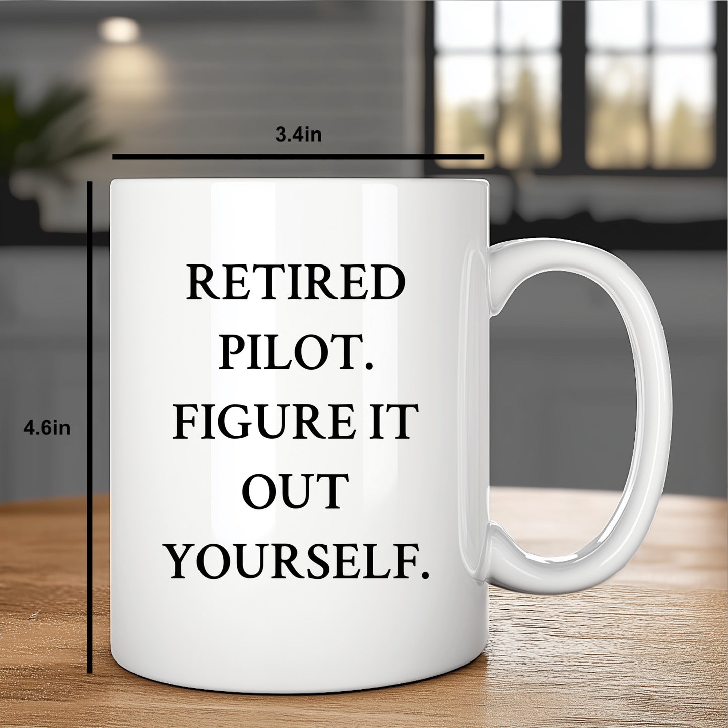 Funny Pilot Gifts from Men to Friends - Retired Pilot Figure It Out Yourself White Coffee Mug for Graduation Unique Gifts