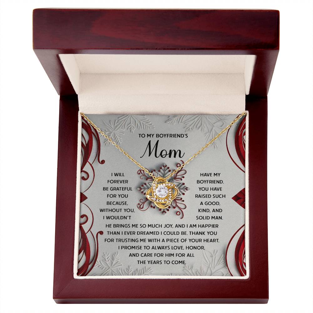 Gift for Boyfriend's Mom - I Could Be - Love Knot Pendant Necklace - Mallard Moon Gift Shop