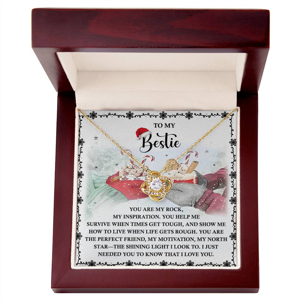 Gift for Bestie - My North Star - Love Knot Pendant Necklace - Mallard Moon Gift Shop