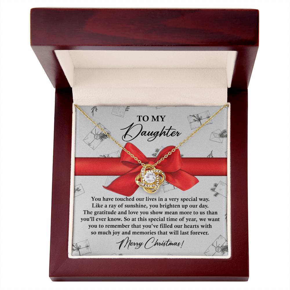 Gift for Daughter - Special Way - Love Knot Pendant Necklace - Mallard Moon Gift Shop