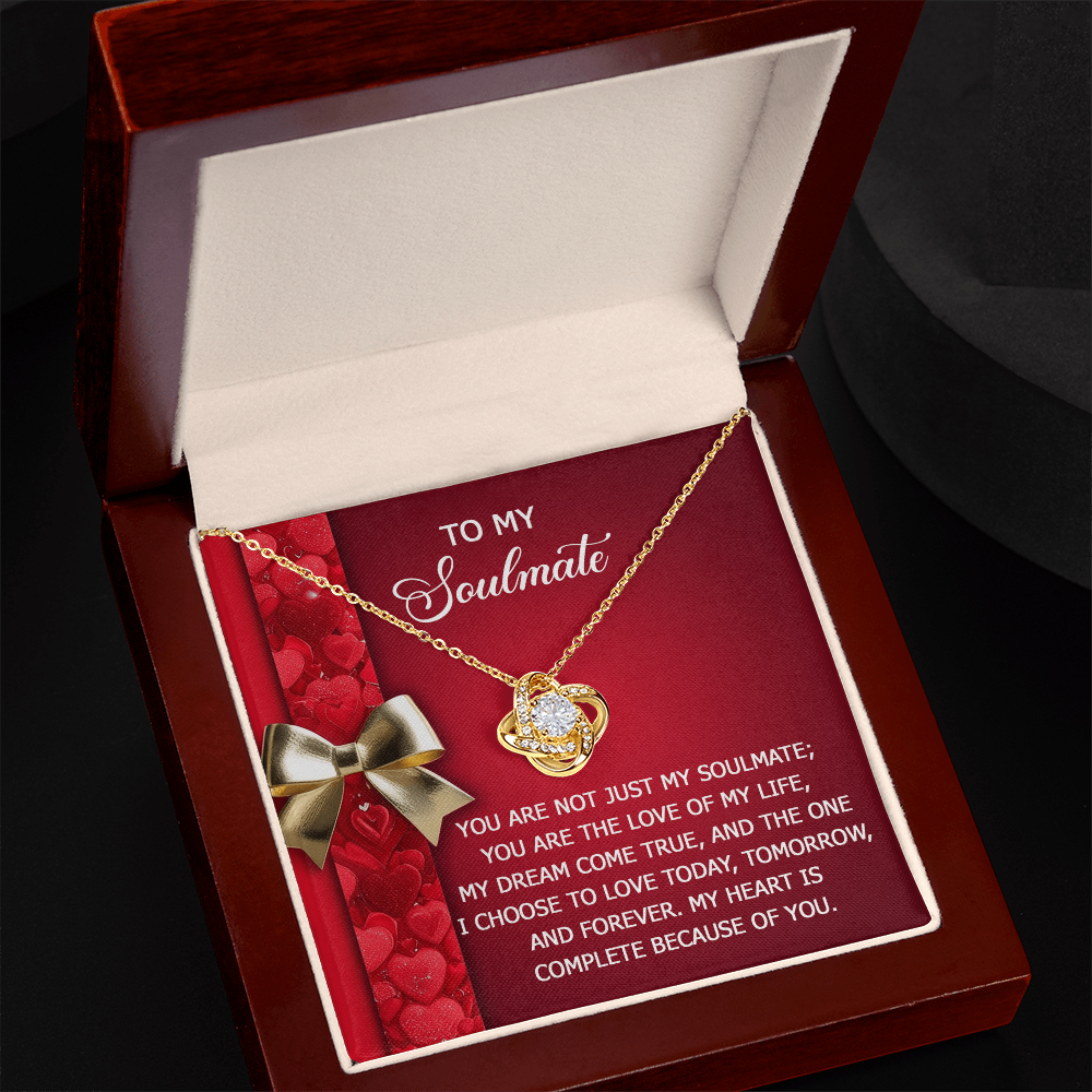 To My Soulmate Necklace - Express Your Love That Lasts Forever - Mallard Moon Gift Shop