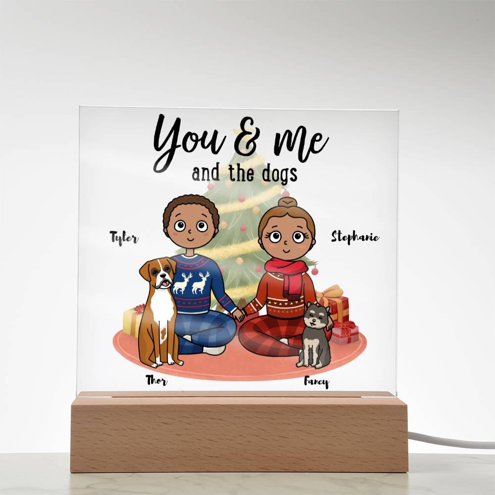 Dog Lover Christmas Personalized Acrylic Plaque - Mallard Moon Gift Shop