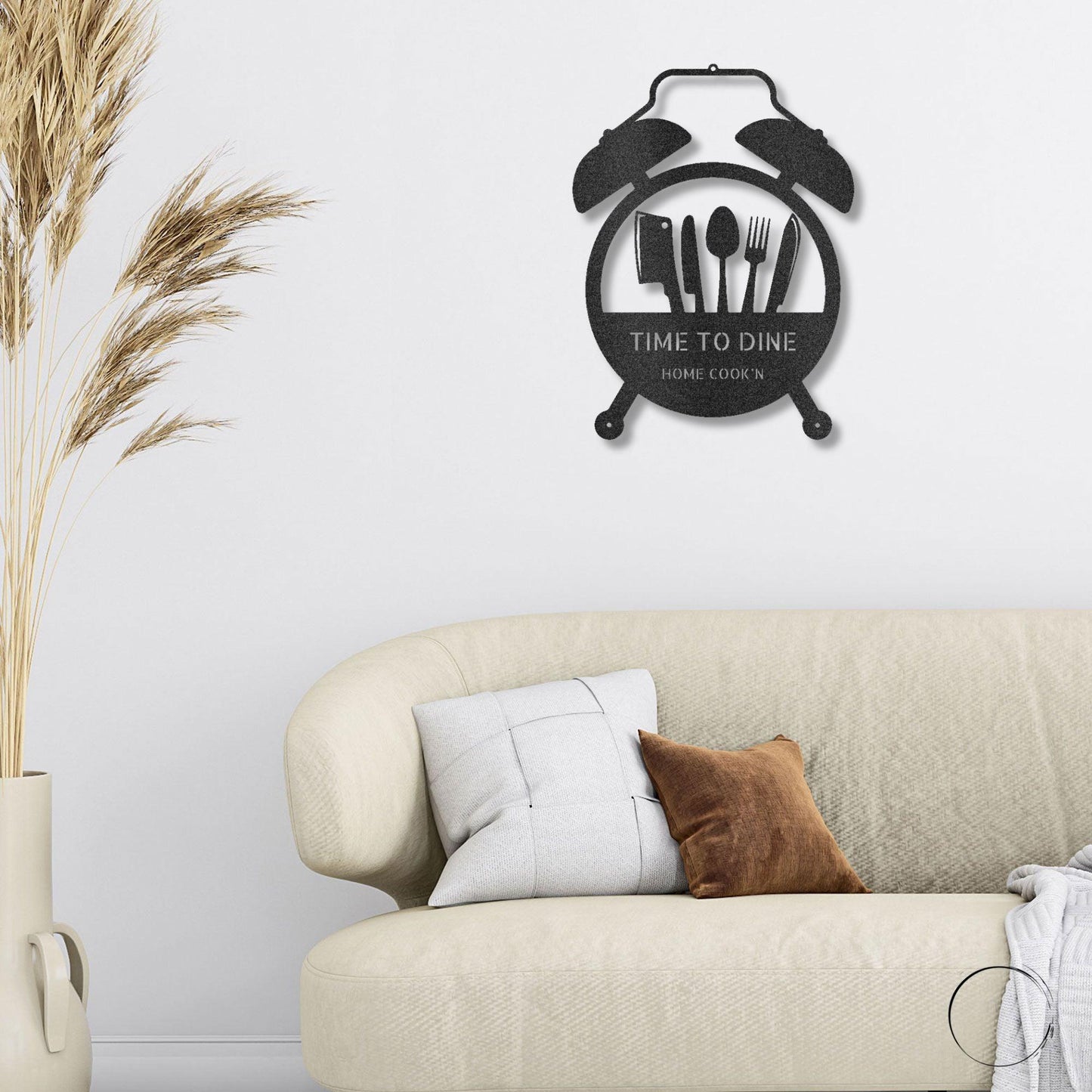 Food Time Kitchen Timer Custom Name Indoor Outdoor Steel Wall Sign - Mallard Moon Gift Shop