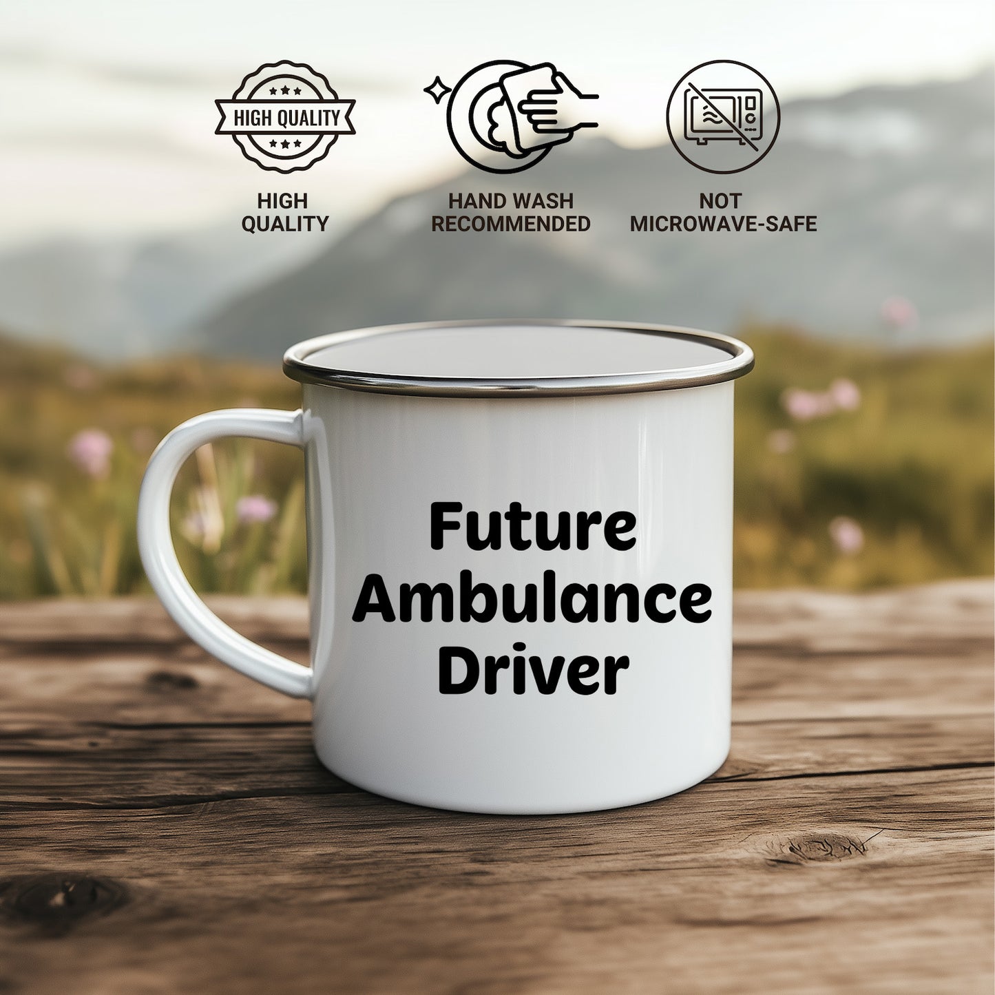 Ambulance Driver Gifts Funny Quote Camping Mug for Mother's Day - Gifts from Men to Ambulance Driver - Mallard Moon Gift Shop
