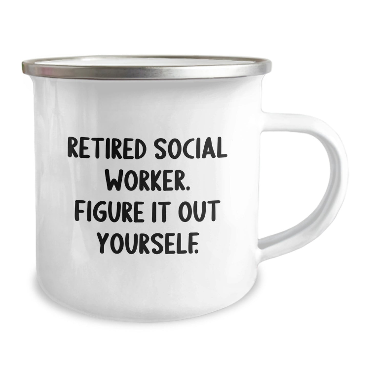 Social Worker Camping Mug - Funny Quote Gifts from Friends to Family for Christmas - Image 2