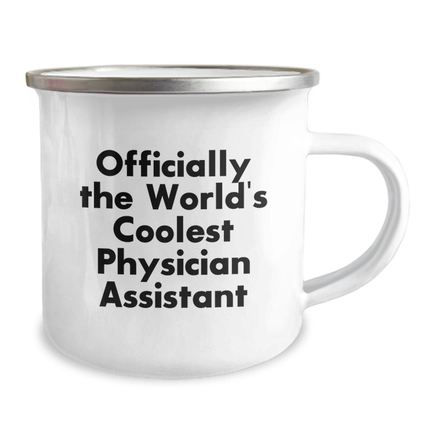 Funny Physician Assistant Gifts for Men, Officially The World's Coolest Physician Assistant, Christmas Unique Camping Mugs - Image 2