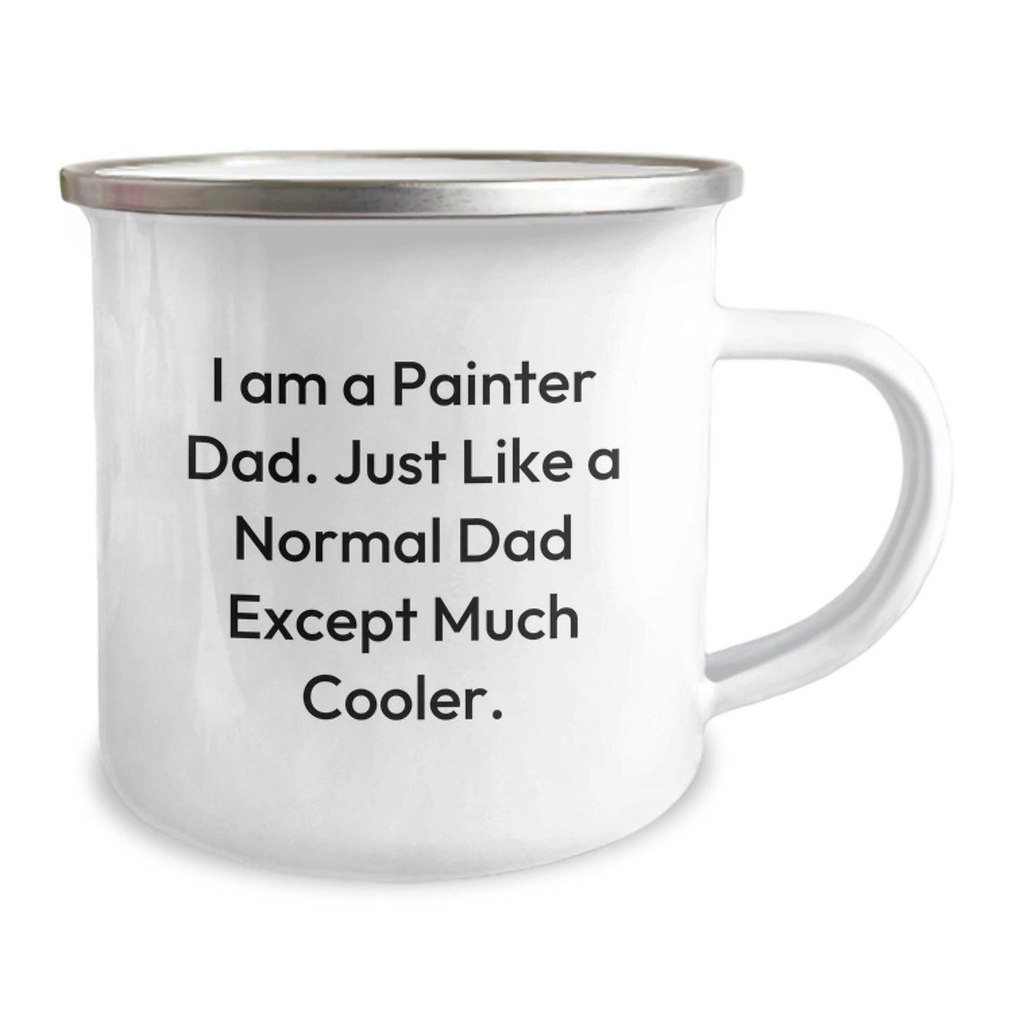 Painter Dad Camping Mug, Funny Gifts from Men to Painter Friends, Unique Graduation Present for Painter Family - Image 2