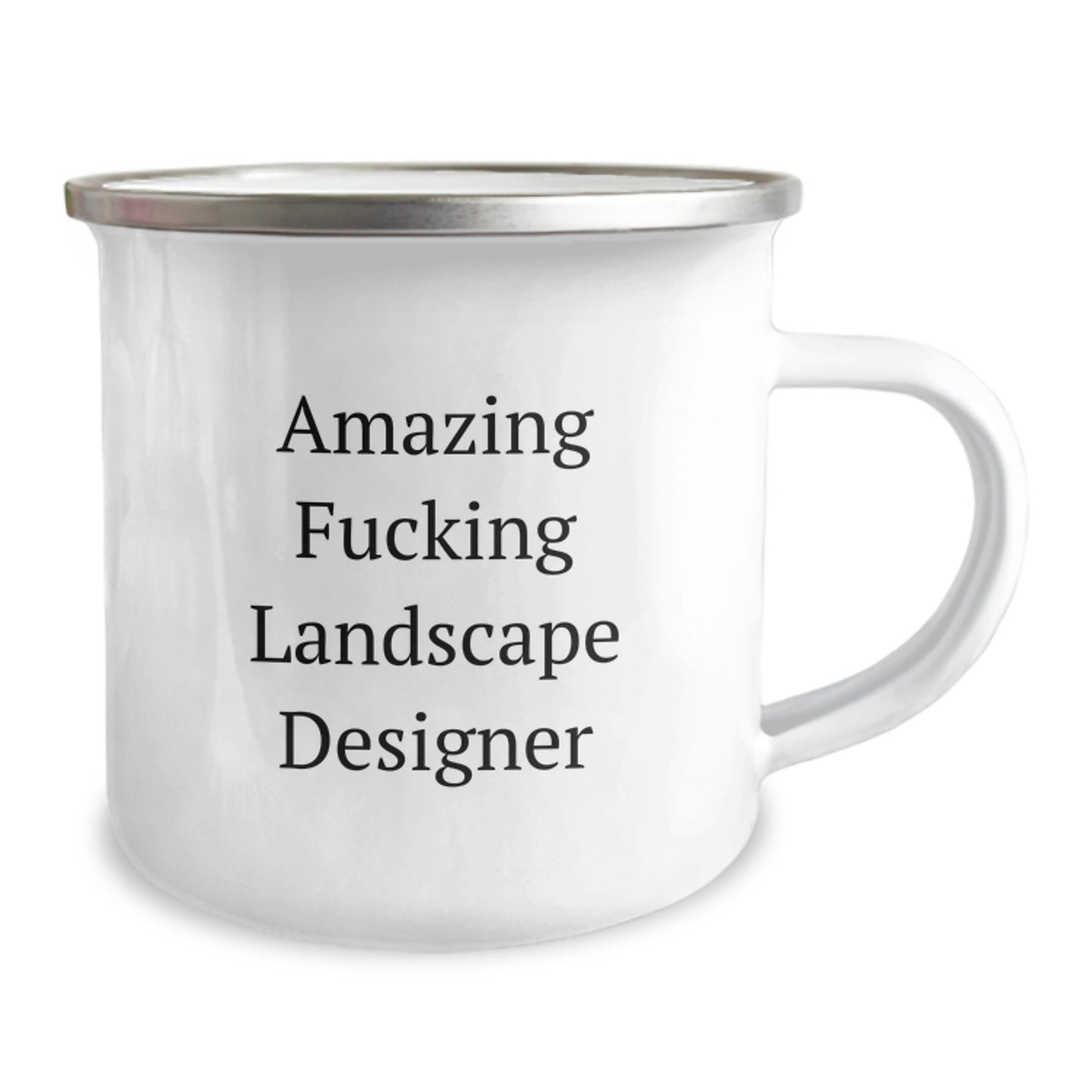 Unique Christmas Unique Gifts from Friends, Funny Landscape Designer Camping Mug, Amazing F--king Landscape Designer Quote - Image 2