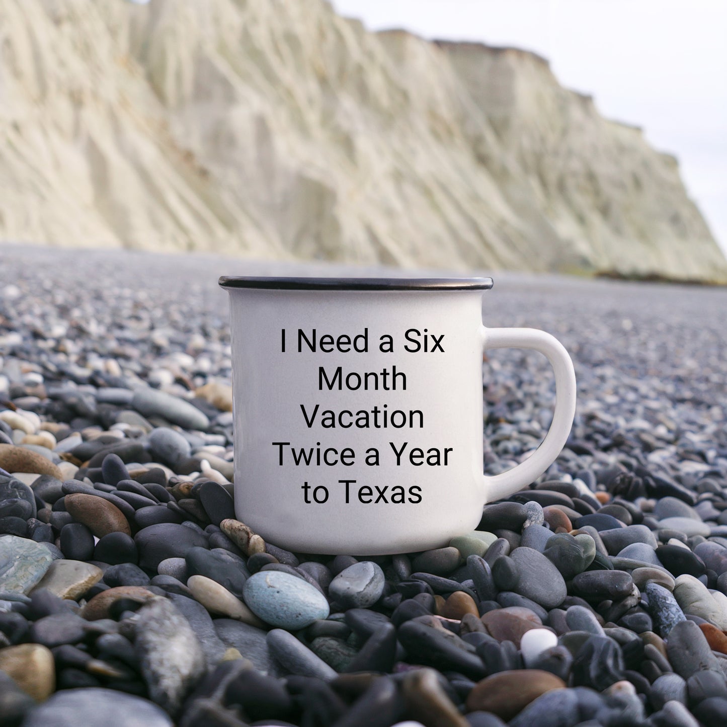 Six Month Vacation Twice a Year to Texas Camping Mug, Funny Quote, Texas Gifts from Friends or Family, Christmas Unique Gifts - Mallard Moon