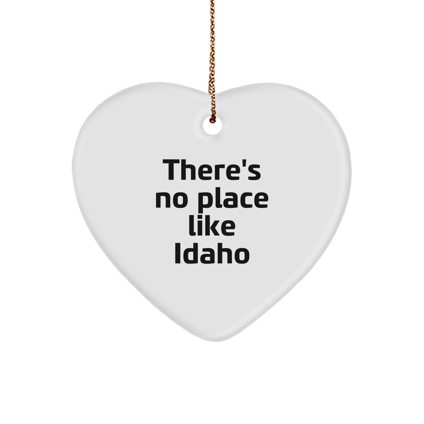 Idaho Heart Ornament, Funny Quote Idaho Gifts, Christmas Unique Gifts from Friends to Family - Image 1