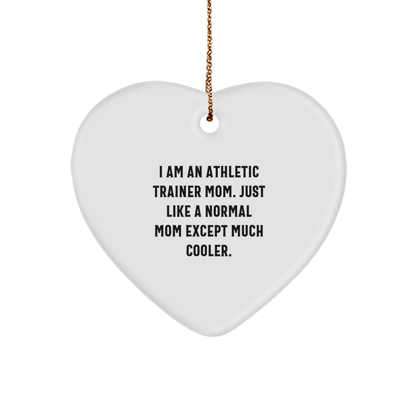 Gifts from the Heart of an Athletic Trainer Mom - Cute Unique Athletic Trainer Heart Ornament for Christmas Unique Gifts for Women Men Friends Family - Image 1