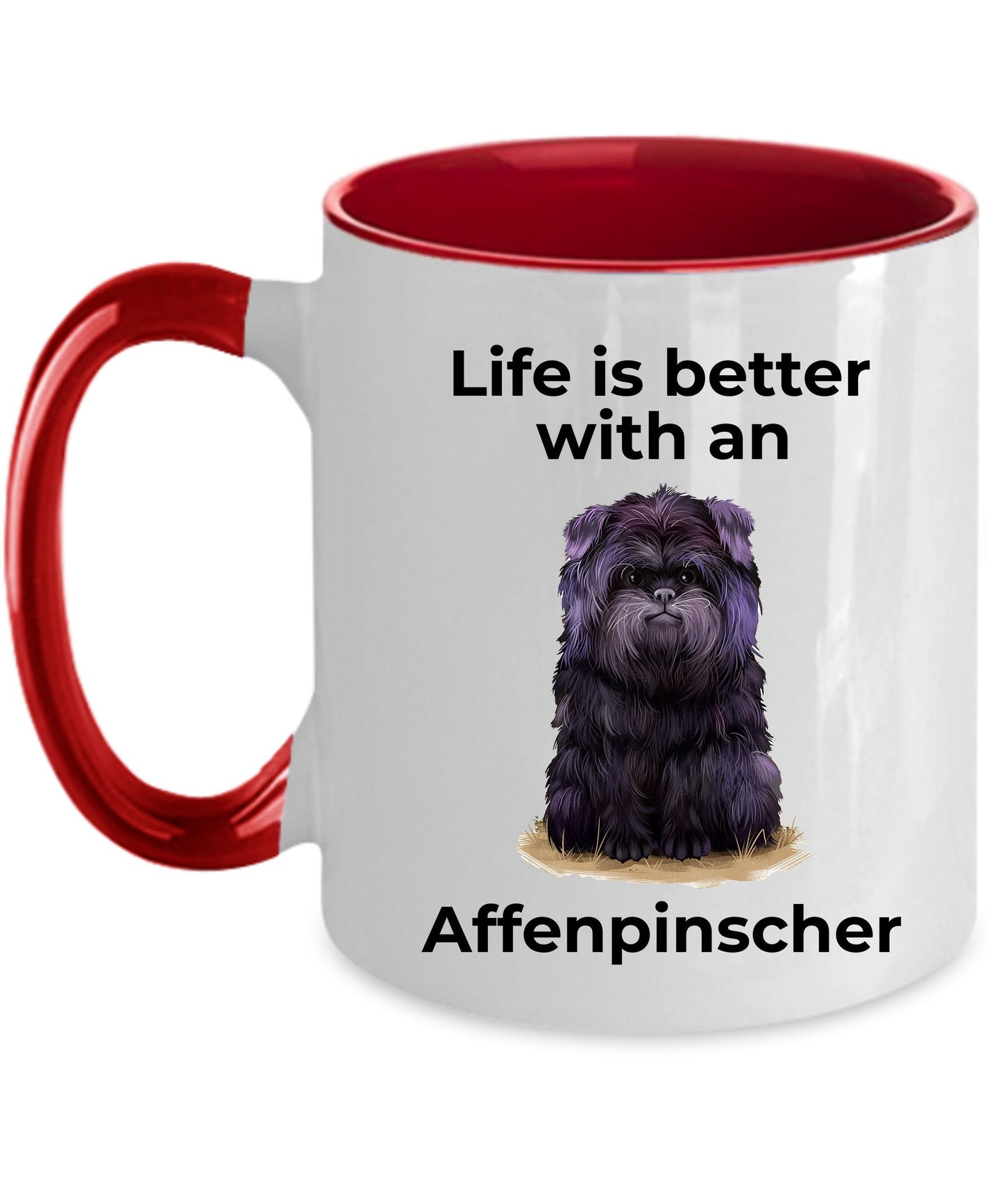 Affenpinscher Dog Coffee Mug - Life is better with an Affenpinscher - Mallard Moon Gift Shop