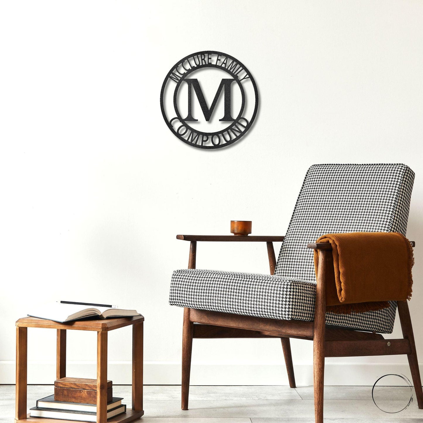 Letter Family Name Personalized Indoor Outdoor Steel Wall Sign Art - Mallard Moon Gift Shop