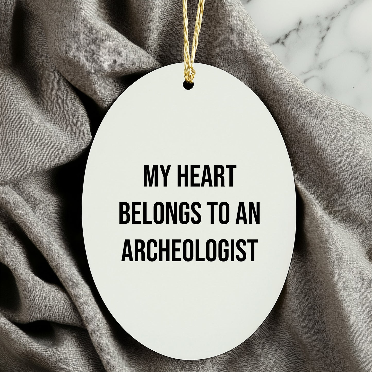 Archeologist Oval Ornament - My Heart Belongs To An Archeologist Christmas Gifts