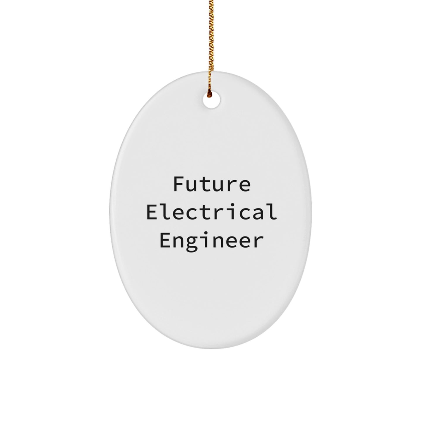 Unique Inspirational Gifts for Electrical Engineer Friend, Oval Ornament Funny Quote, Christmas Unique Gifts from Friends to Family - Image 1