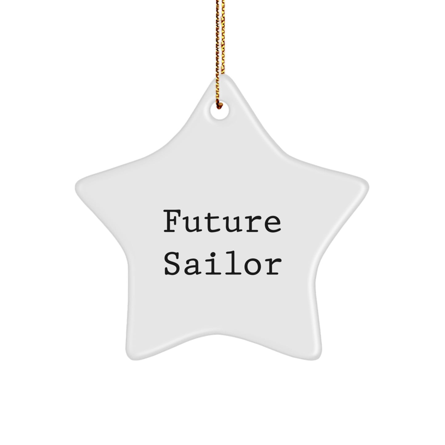 Funny Sailor Gifts for Future Sailor Friends - White Star Ornament Christmas Unique Gifts from Family to Men - Image 1