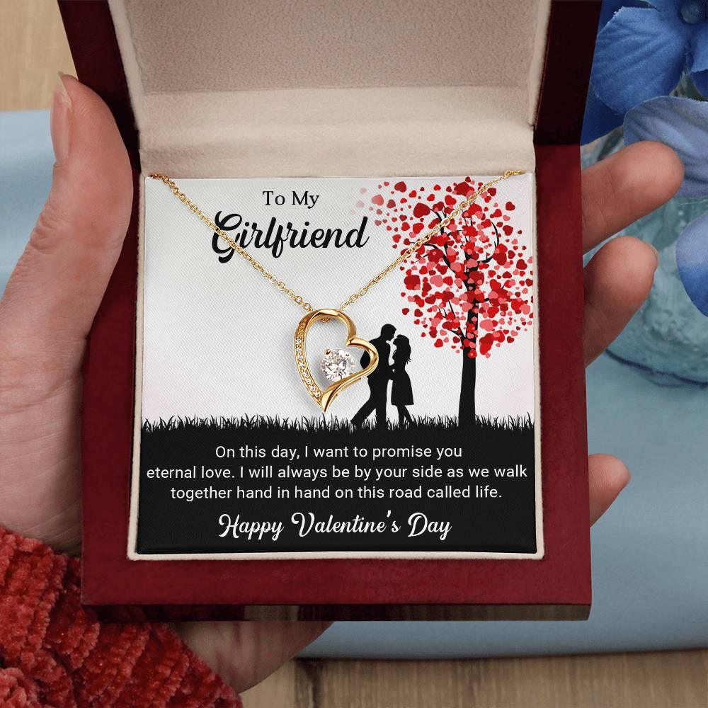 To My Girlfriend I Promise You Eternal Love Forever Love Pendant Necklace - Mallard Moon Gift Shop