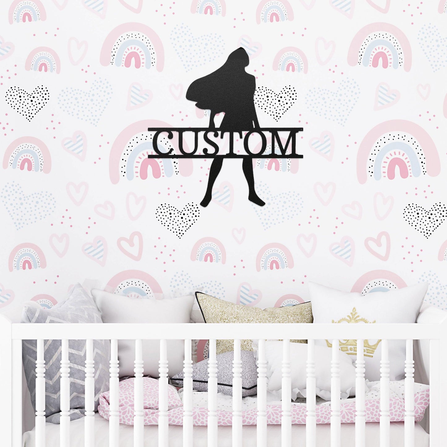 Princess Pocahontas Custom Name Metal Art Wall Sign - Mallard Moon Gift Shop