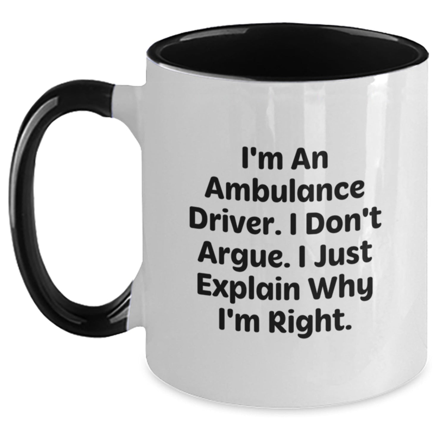 Two-Tone Coffee Mugs for Ambulance Drivers