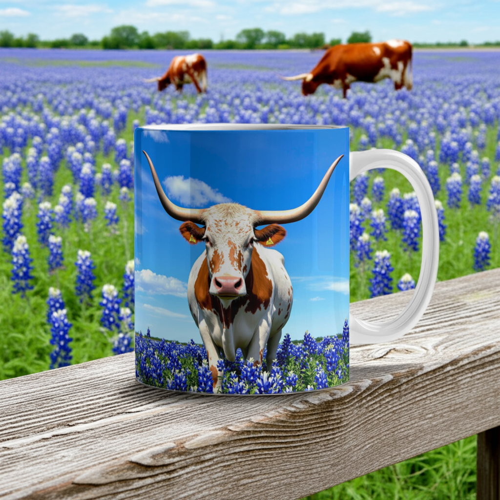 White Coffee Mugs for Texans