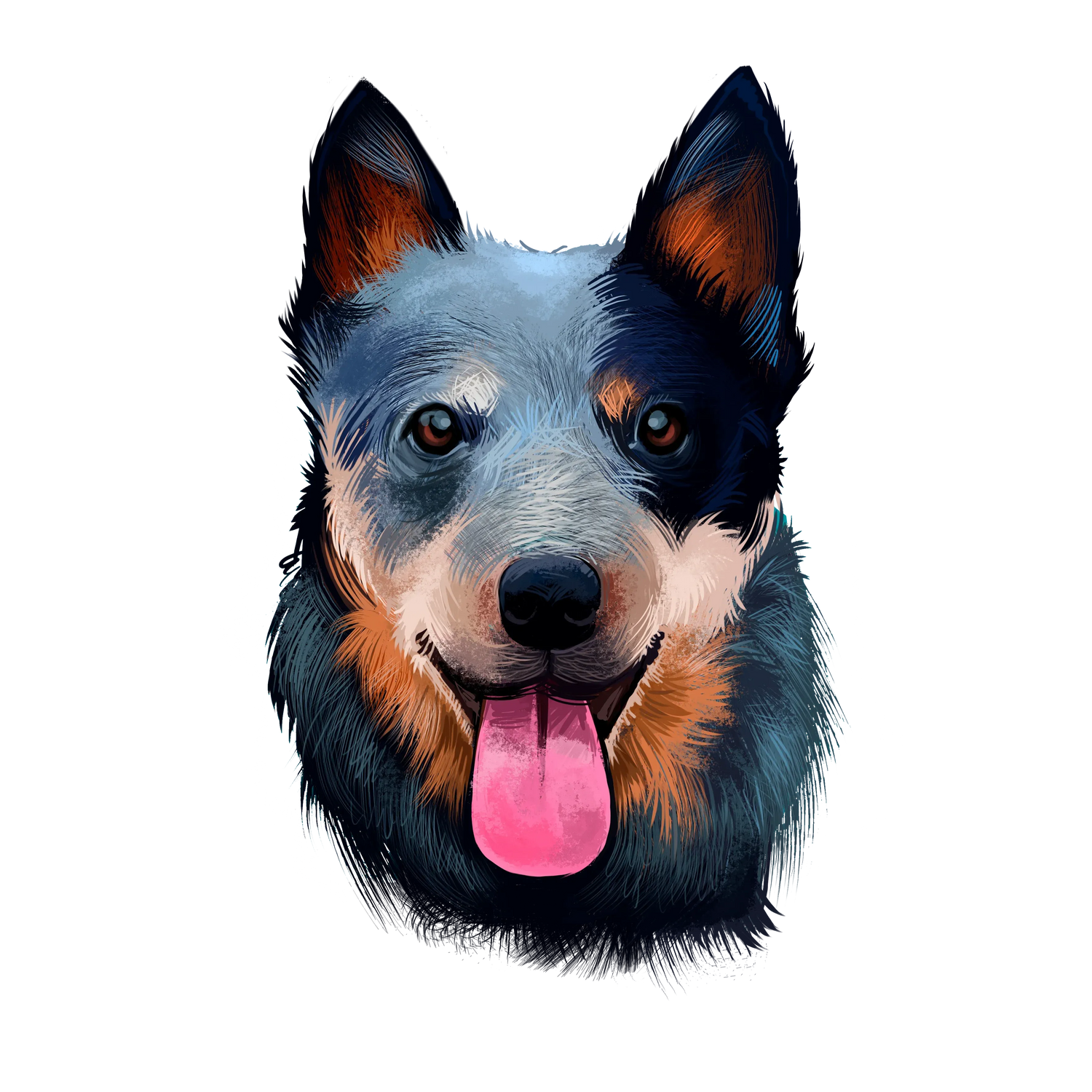 Black Coffee Mugs for Australian Cattle Dog Lovers