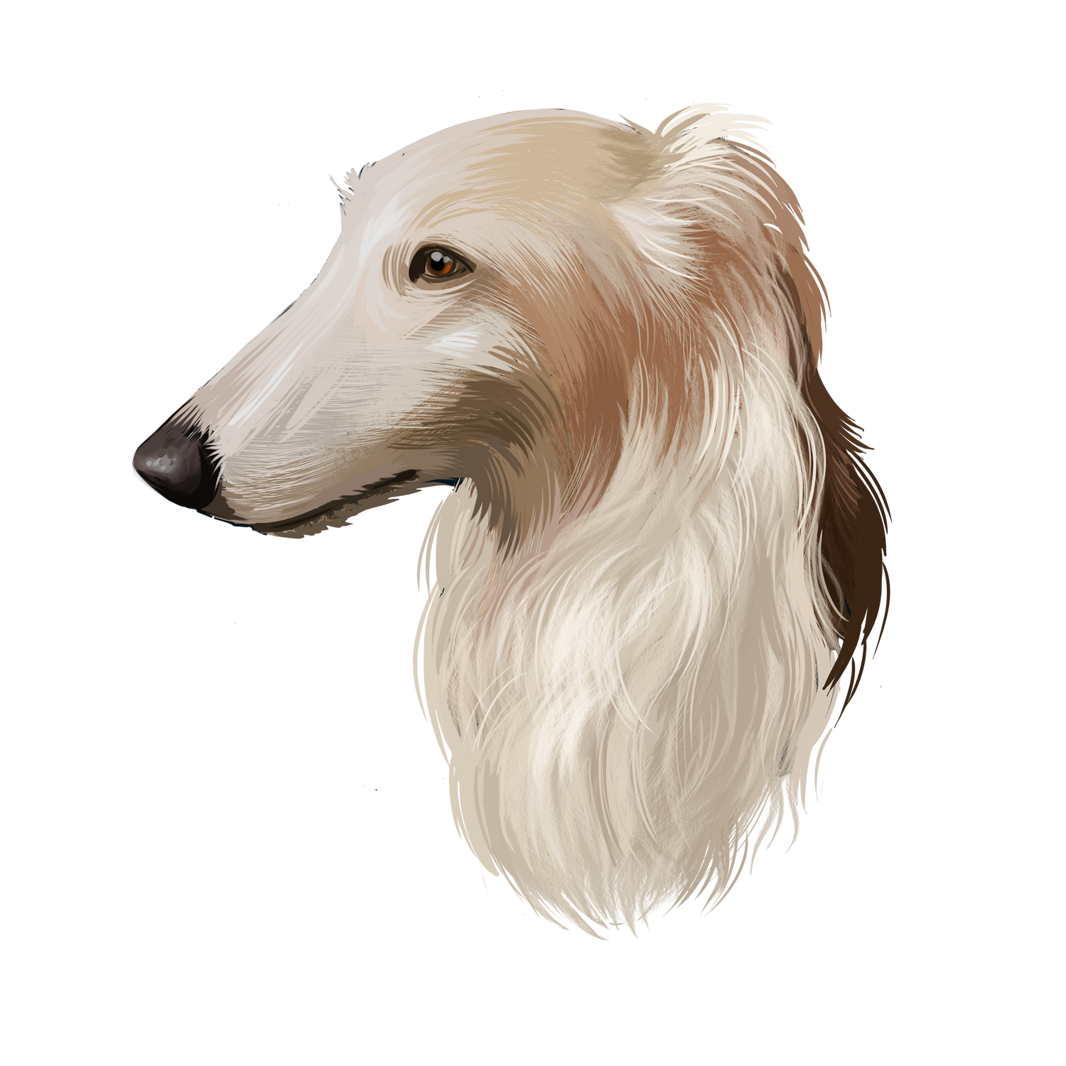 Black Coffee Mugs for Borzoi Dog Lovers