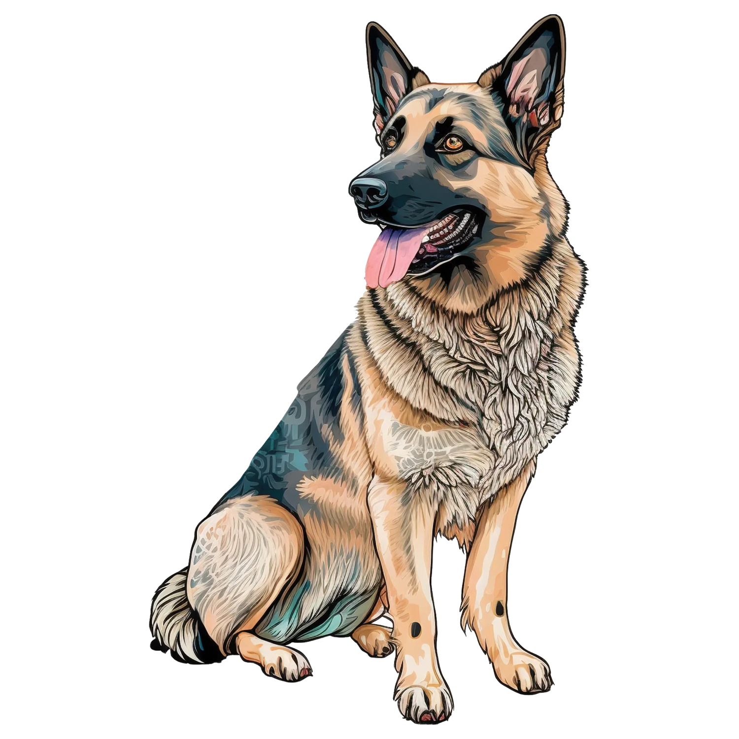 Black Coffee Mugs for German Shepherd Dog Lovers