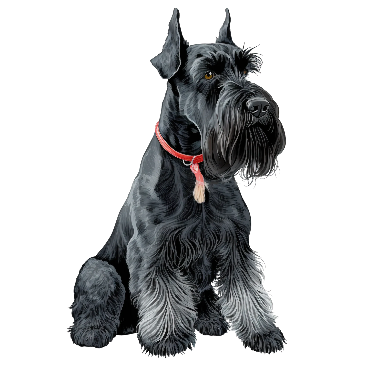 Black Coffee Mugs for Giant Schnauzer Dog Lovers