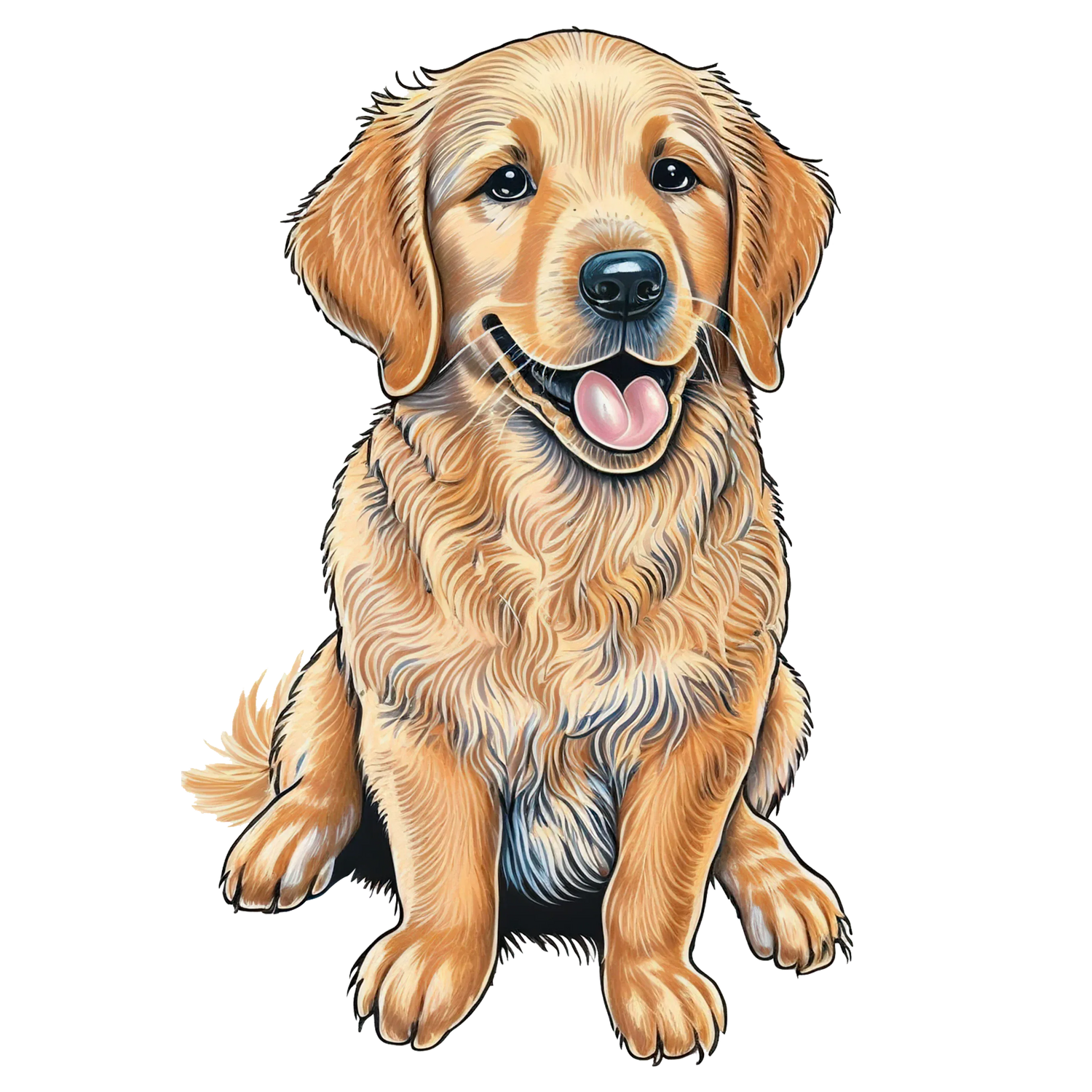 Black Coffee Mugs for Golden Retriever Dog Lovers