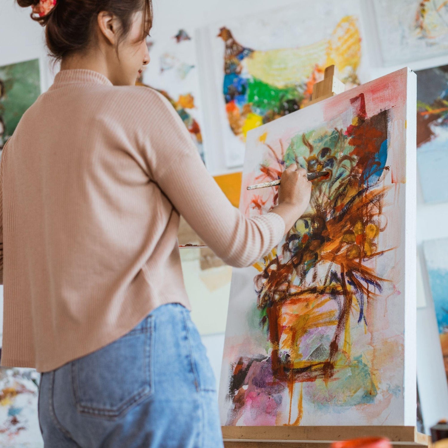 Black Coffee Mugs for Painting Enthusiasts