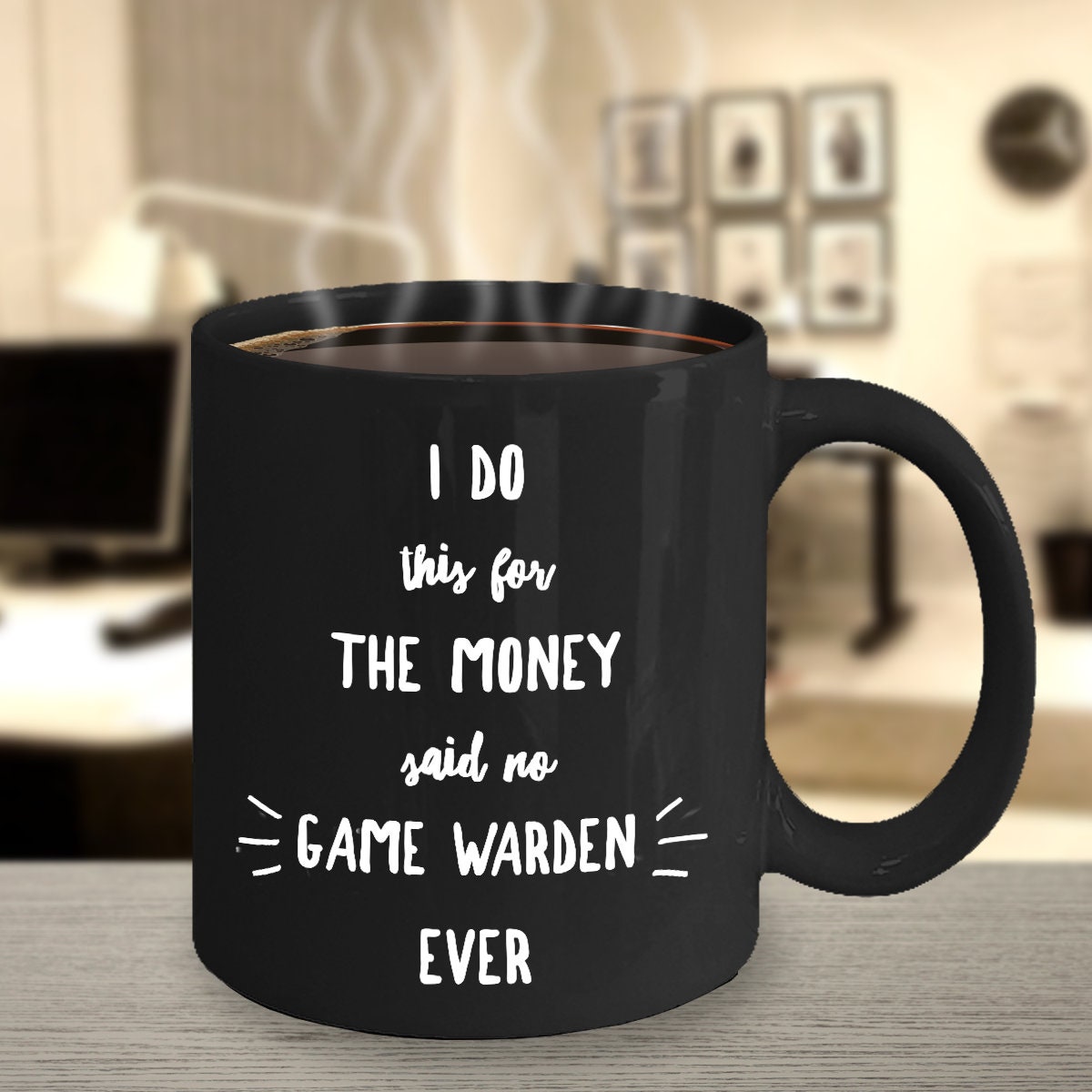 Black Coffee Mugs for Game Wardens