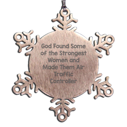 Funny Air Traffic Controller Gifts, Snowflake Ornament Quotes for Women Air Traffic Controller, Gifts from Men to Family