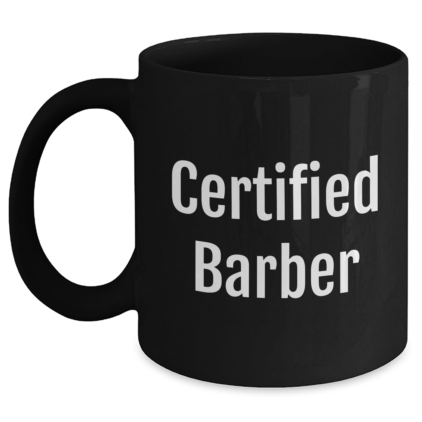 Funny Gifts from Friends for Certified Barbers - 'You're the Cut!' Black Coffee Mug for Father's Day - Main