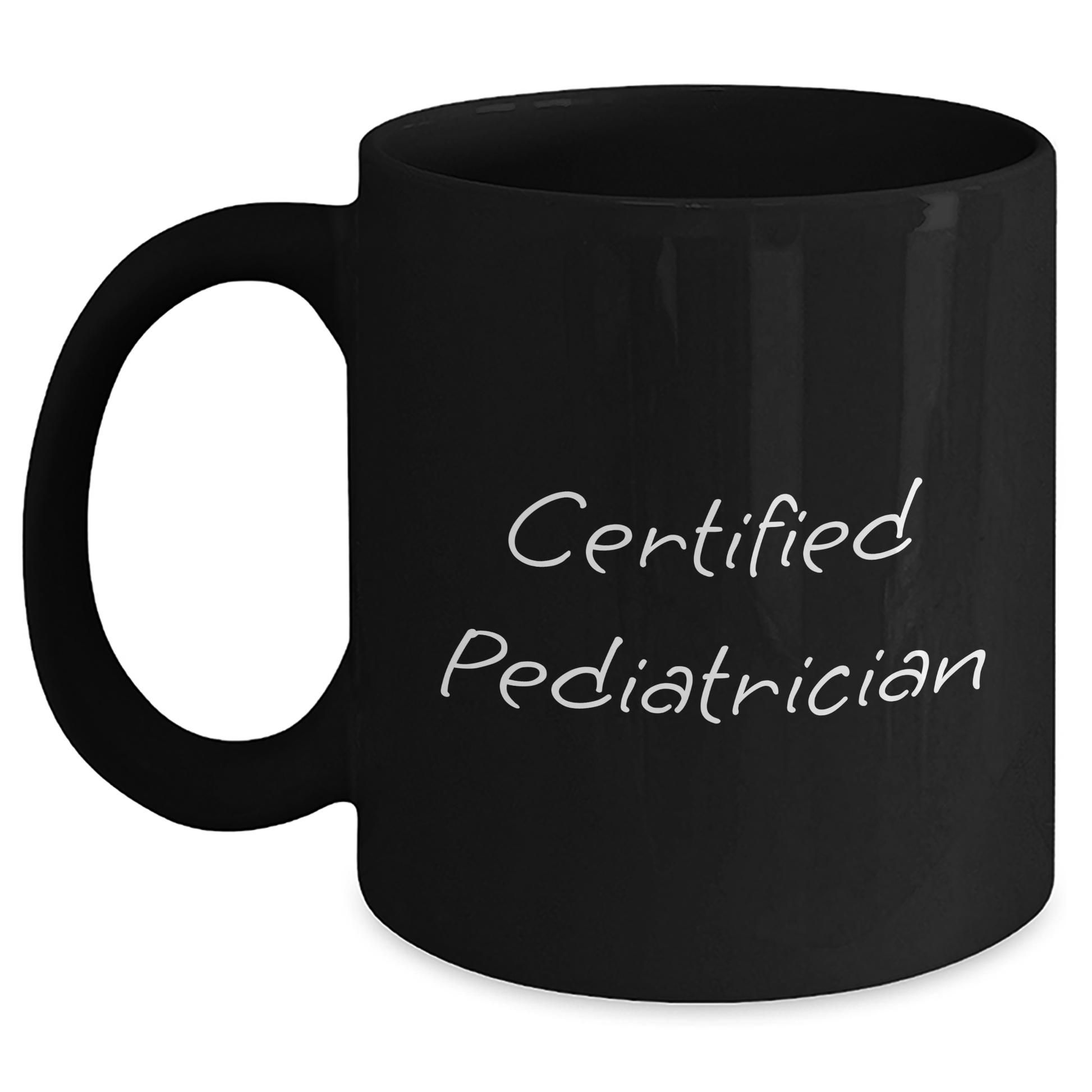Funny Quotes from Certified Pediatrician Gifts for Men Black Coffee Mug Father's Day Unique Present - Main
